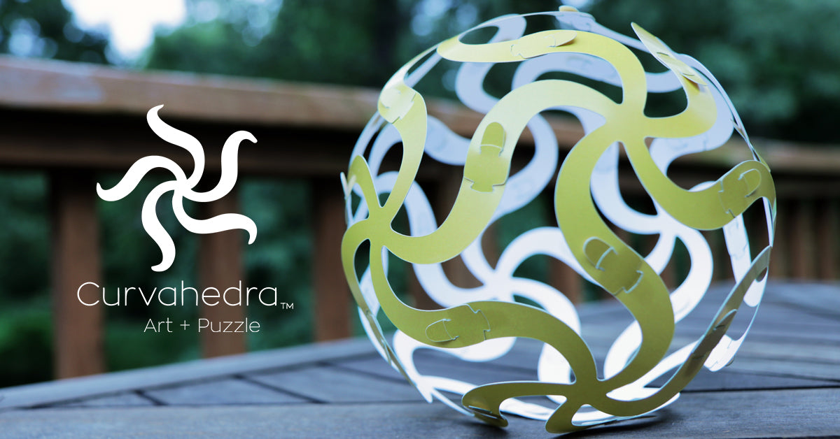 Curvahedra Ball Puzzle Set - Gold